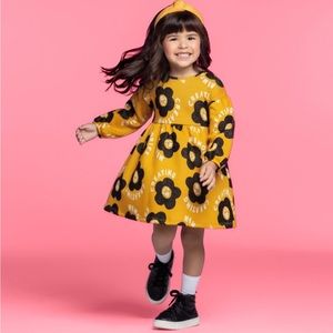 NWT Nanai by KYLY Loose Daisy Memories Jacquard Knit Dress, Size 1 (2T?)